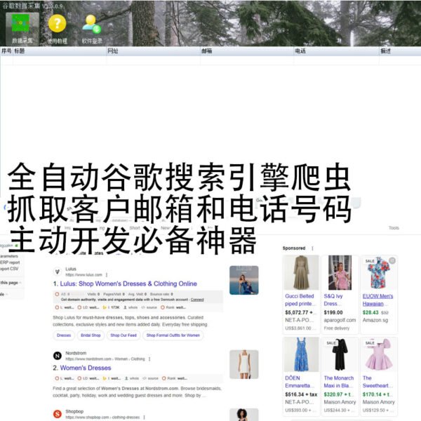 谷歌搜索引擎自动抓取客户工具